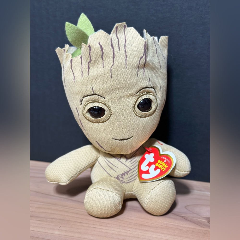 Ty Groot Plush Beanie Babies Marvel Guardians Of The Galaxy Toy Collectible 7”